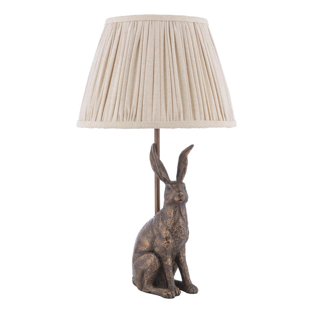 Laura Ashley Hare Table Lamp Antique Bronze With Shade
