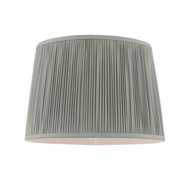 Laura Ashley Hemsley Green 100% Silk Tapered Drum Shade 30cm/12 inch