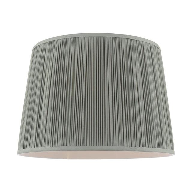 Laura Ashley Hemsley Green 100% Silk Tapered Drum Shade 40cm/16 inch