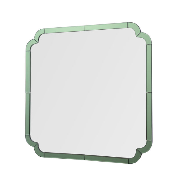 Laura Ashley Martham Mirror Smoked Green 65 X 65cm