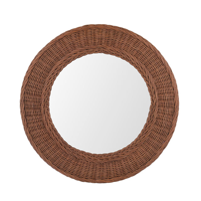 Laura Ashley Cait Mirror Natural Walnut 60cm