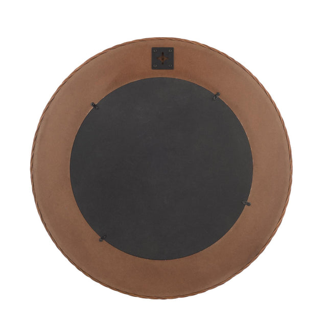 Laura Ashley Cait Mirror Natural Walnut 60cm