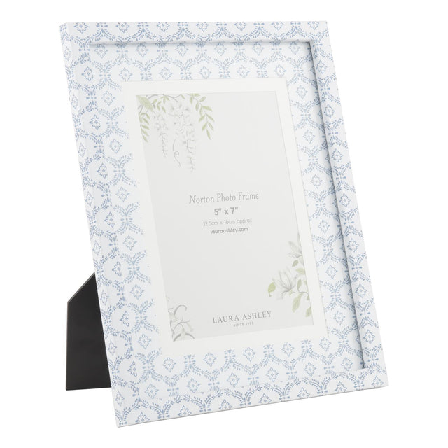 Laura Ashley Norton Photo Frame Blue 5" x 7"