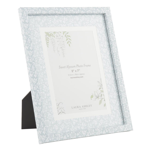 Laura Ashley Sweet Alyssum Photo Frame Blue 5" x 7"