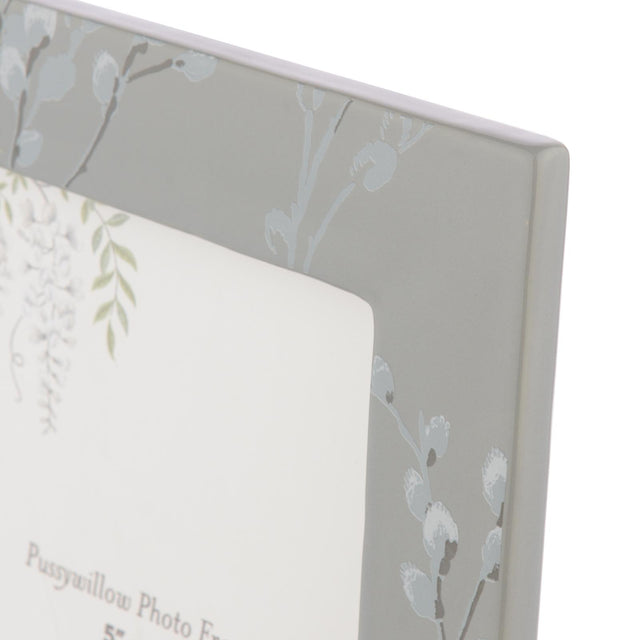 Laura Ashley Pussywillow Photo Frame Grey Ceramic 5" x 7"