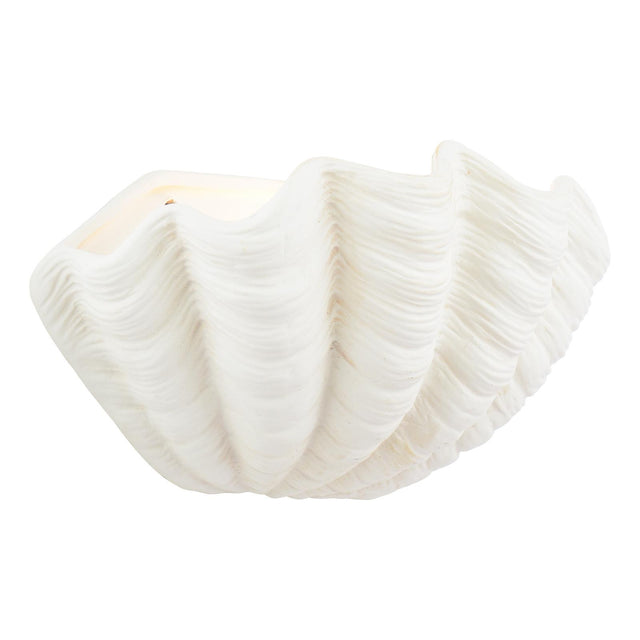 Laura Ashley Shell Wall Washer White Ceramic