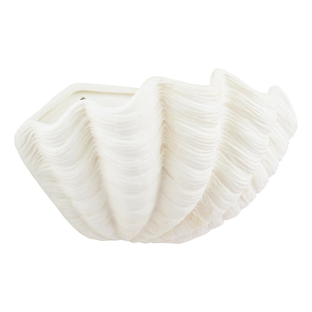 Laura Ashley Shell Wall Washer White Ceramic