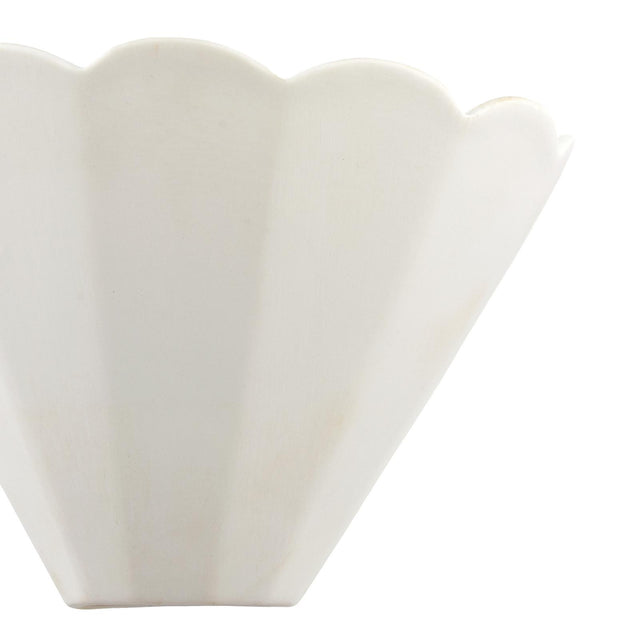 Laura Ashley Scallop Wall Washer White Ceramic