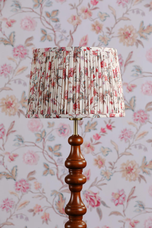 Laura Ashley Lingmell Trail Cream Cotton Tapered Drum Shade 30cm/12 inch