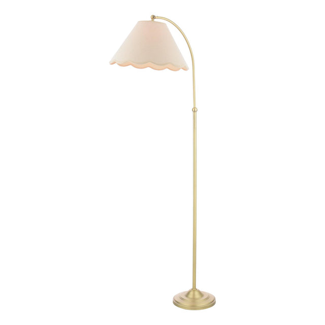 Laura Ashley Cordwell Floor Lamp Matt Antique Brass With Shade