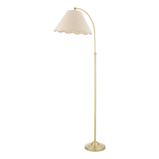 Laura Ashley Cordwell Floor Lamp Matt Antique Brass With Shade