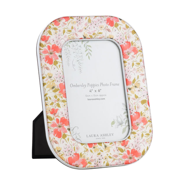 Laura Ashley Ombersley Poppies Photo Frame Matt Red 4" x 6"