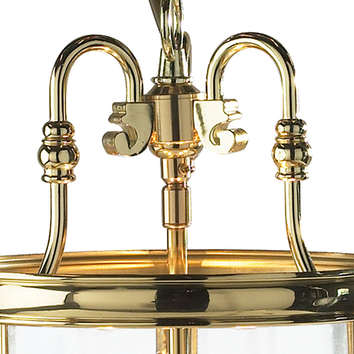 Lambeth 3 Light Lantern Dual Mount Polished Brass