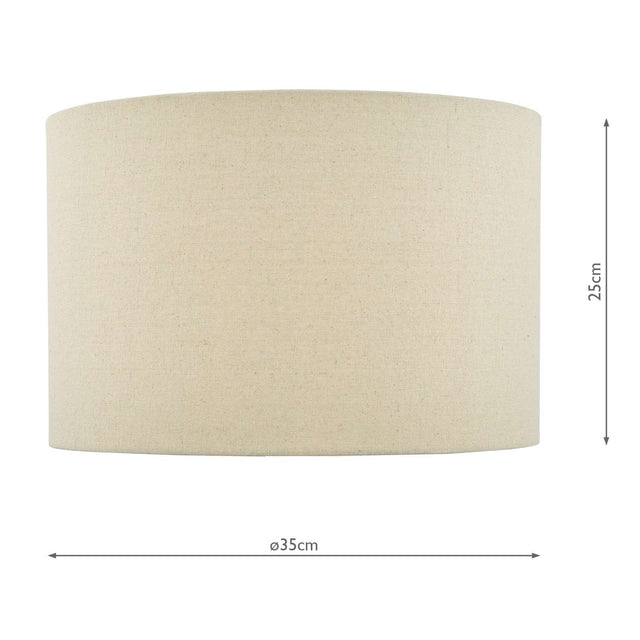 Lava Natural Linen Drum Shade 35cm
