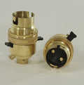 Switched Bc Brass Lampholder