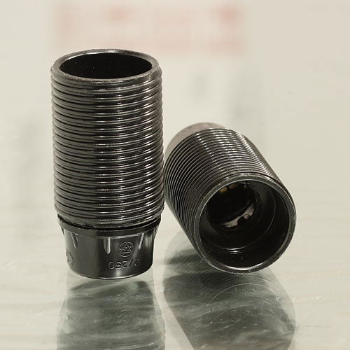 Ses (E14) Black Plastic Lamp Holder