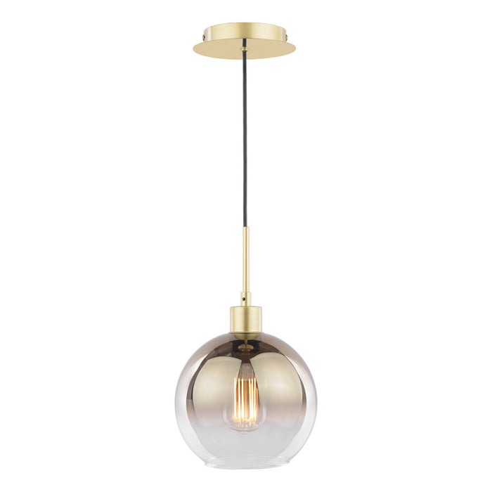 Lycia Pendant Polished Gold and Gold Ombre Glass