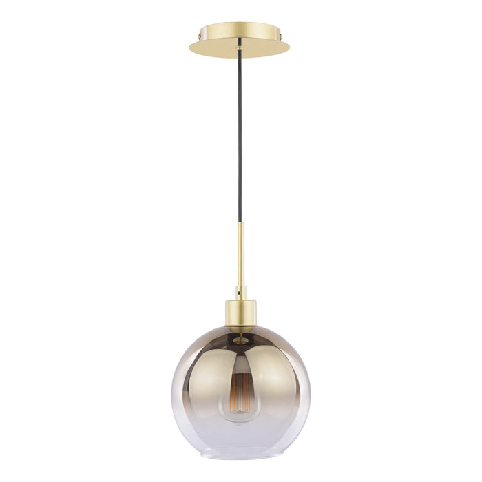 Lycia Pendant Polished Gold and Gold Ombre Glass