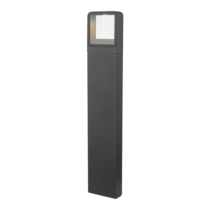 Malone Outdoor Post With Square Light Matt Grey IP65 LED