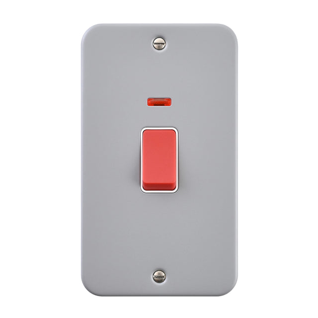 45A Large Plate DP Switch with Neon