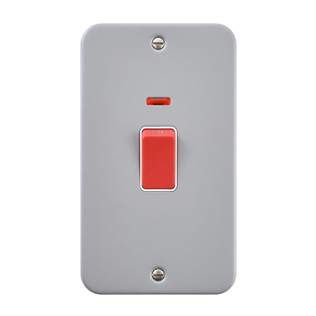 45A Large Plate DP Switch with Neon
