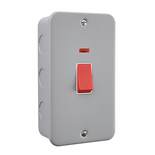 45A Large Plate DP Switch with Neon