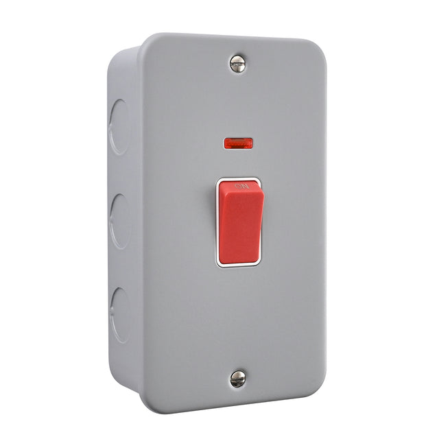 45A Large Plate DP Switch with Neon