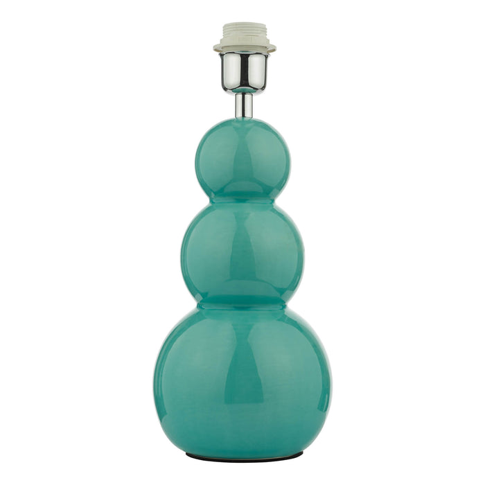 Mia Table Lamp Teal Ceramic Base Only