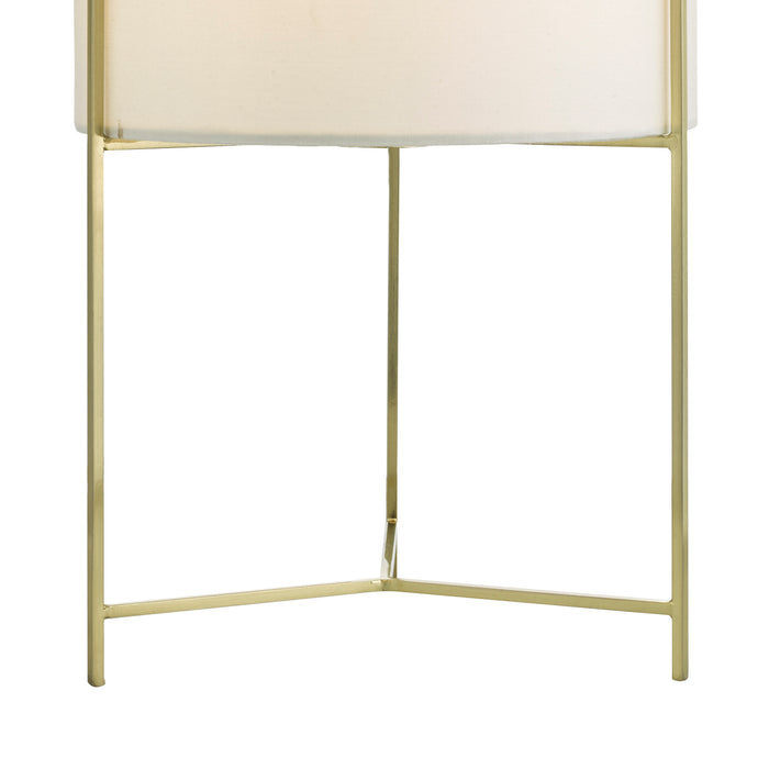 Michaela Table Lamp Satin Gold With Shade