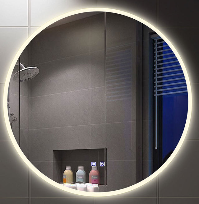 Empoli Ip44 Led Round Bathroom Mirror