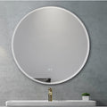 Fabro Silver Ip44 Led Round Bathroom Mirror