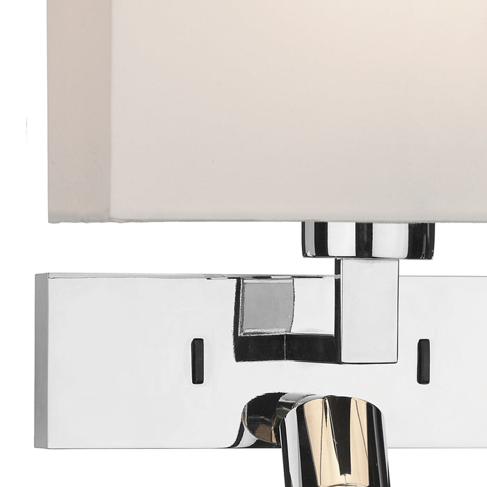 Modena Wall Light With LED In Polished Chrome (Bracket Only)