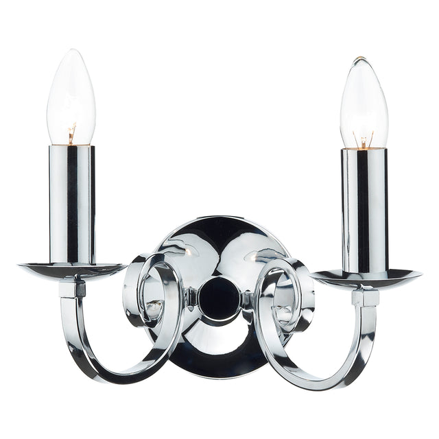 Murray 2 Light Wall Light Polished Chrome