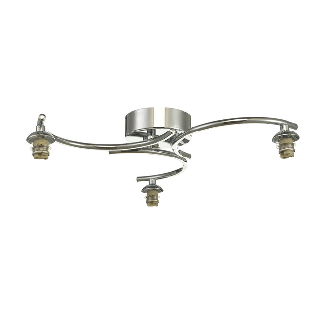 Nakita 3 Light Semi Flush Polished Chrome Frame Only