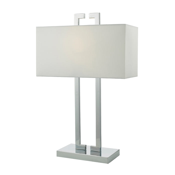 Nile Table Lamp Polished Chrome With Shade