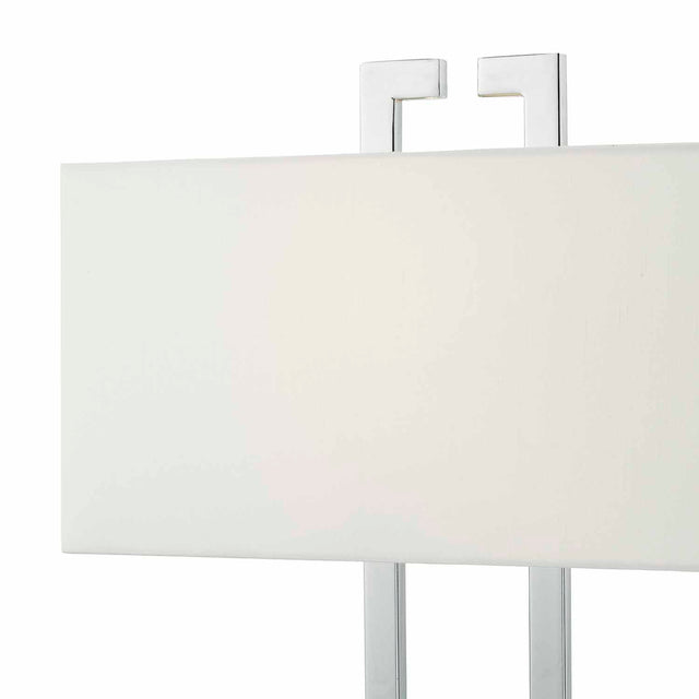 Nile Table Lamp Polished Chrome With Shade