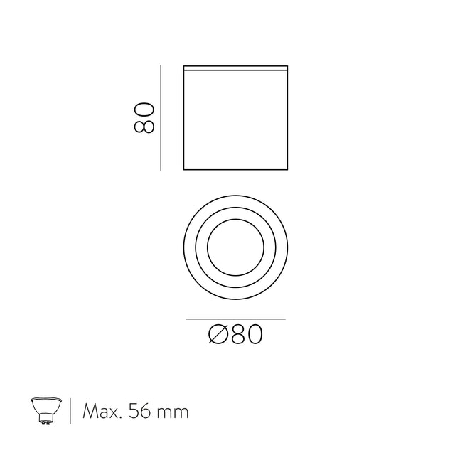 Vanduo Ceiling lamp
