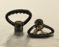 Black Cereated Hoop