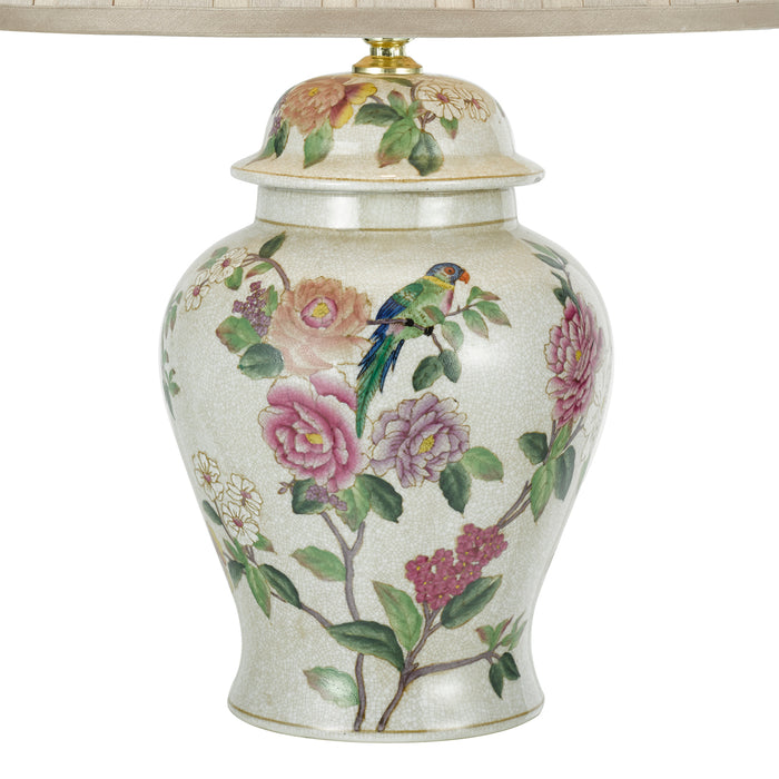 Peony Table Lamp Floral Design Base Only