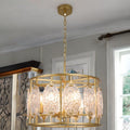 6L Elm Painted Gold Pendant