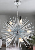 Chrome Bursting Star Pendant