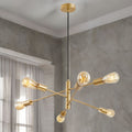 6L Satin Brass Venus Pendant Fitting
