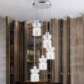 Silver Finish W/ Clear Glass Camden Pendant Fitting