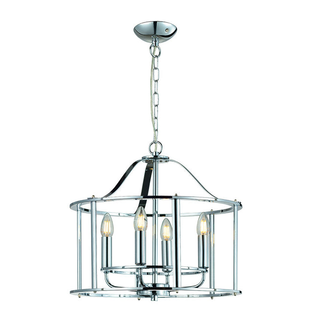 4L ADARE POLISHED CHROME PENDANT