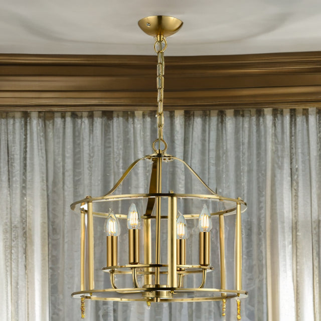 4L Adare Matt Brass Pendant