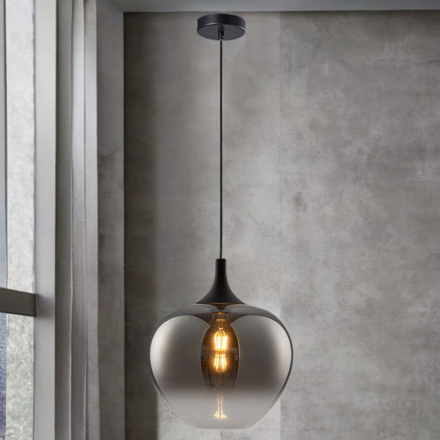 Berkley Large Glass Pendant (Smoke Glass)