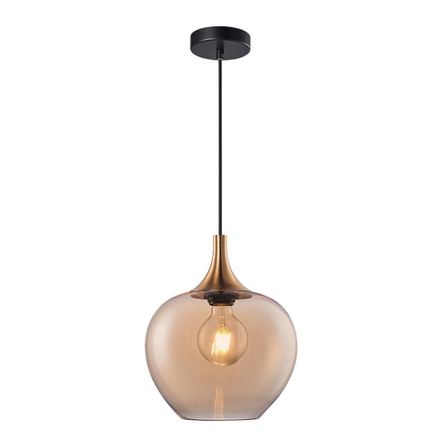 BERKLEY Small GLASS PENDANT (Amber Glass)