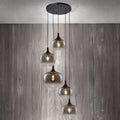 Berkley Cluster Glass Pendant (Smoke Glass)