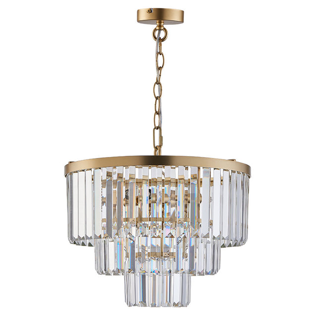 7L LAZIO BRUSHED BRASS PENDANT