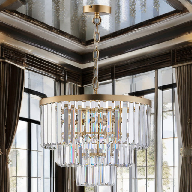 7L Lazio Brushed Brass Pendant